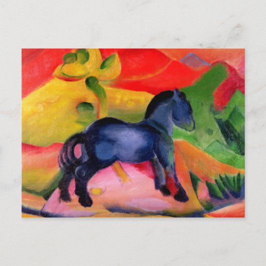 Little Blue Horse, 1912 Briefkaart (Voorkant)