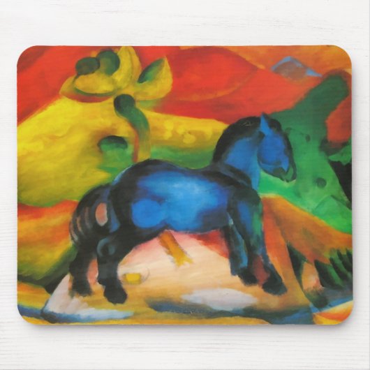 Little Blue Horse Mousepad Muismat (Voorkant)