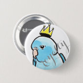 Little Blue King Ronde Button 5,7 Cm (Voorkant /achterkant)