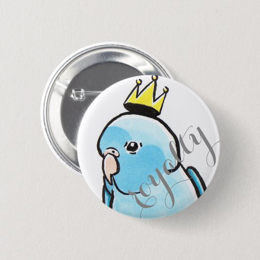 Little Blue King Ronde Button 5,7 Cm (Voorkant /achterkant)