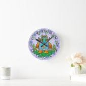 Little Blue Monster Ronde Klok (Huis)