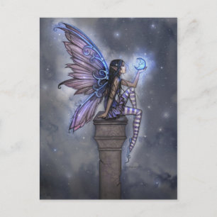 Little Blue Moon Fairy Fantasy Briefkaart