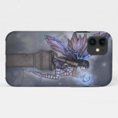 Little Blue Moon Fairy iPhone nauwelijks daar Hoes (Achterkant (horizontaal))