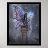 Little Blue Moon Fantasy Fairy Poster (Voorkant)