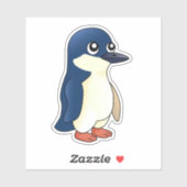 Little Blue Penguin cartoon Sticker (Vel)