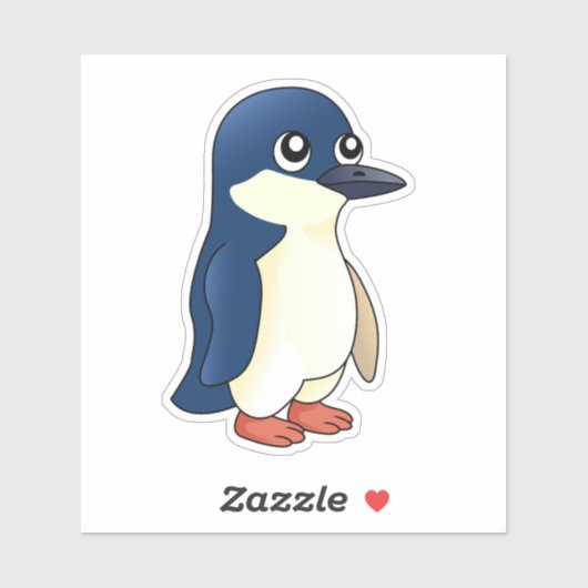 Little Blue Penguin cartoon Sticker (Vel)