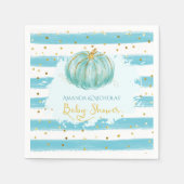 Little Blue Pumpkin Herfst herfst Baby shower Servet (Voorkant)