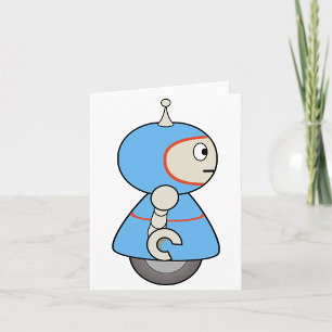 Little Blue Robot Note Kaarten
