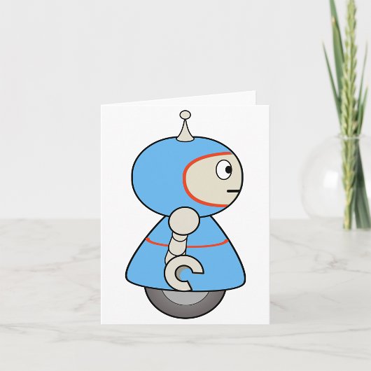 Little Blue Robot Note Kaarten