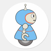 Little Blue Robot Stickers (Voorkant)