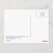 Little Blue Spring Briefkaart (Achterkant)