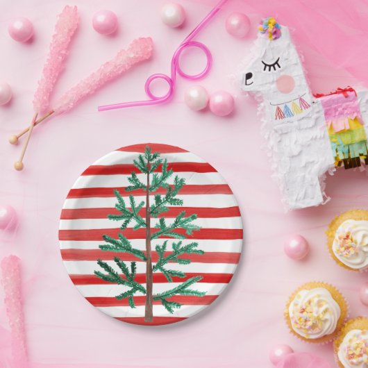 Little Blue Truck thema kerstboom Papieren Bordje (Feest)