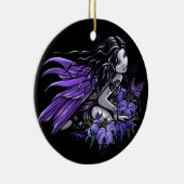 "Little Blue" Violet Lily Butterfly Fairy Ornament (Rechts)