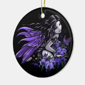 "Little Blue" Violet Lily Butterfly Fairy Ornament (Links)