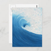 Little Blue Wave Briefkaart (Voorkant / Achterkant)