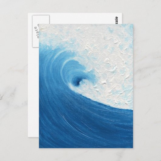 Little Blue Wave Briefkaart (Voorkant / Achterkant)