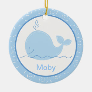 Little Blue Whale Gepersonaliseerd Ornament