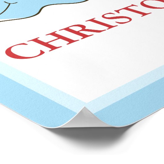 Little Blue Whale Specialized Art Print (Hoek)