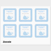 Little Blue Whale SQUARE Favoriete Sticker (Vel)