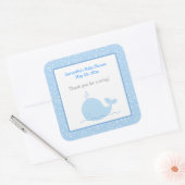 Little Blue Whale SQUARE Favoriete Sticker (Envelop)