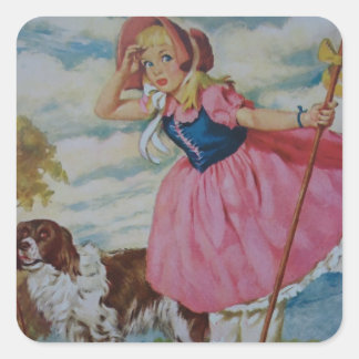 Little Bo Beep Vierkante Sticker