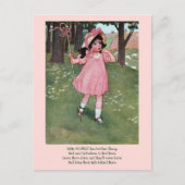 Little Bo-Peep and Missing Sheep Nursery Rhyme Briefkaart (Voorkant)