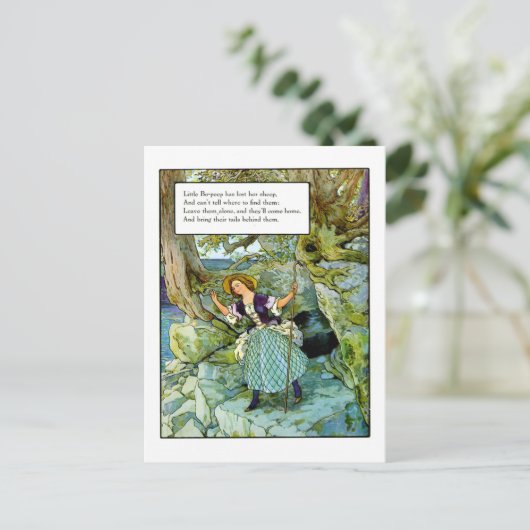 Little Bo-Peep Briefkaart (Staand voorkant)