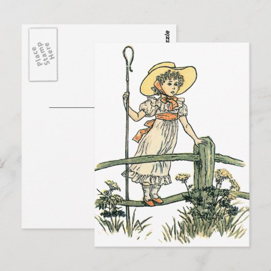 Little Bo Peep Briefkaart (Voorkant / Achterkant)