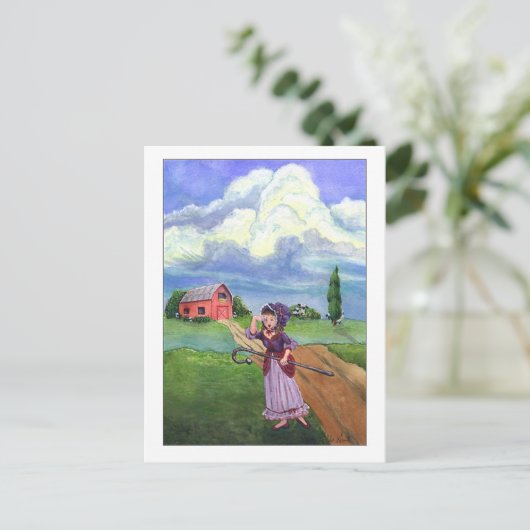 Little Bo Peep Briefkaart (Staand voorkant)