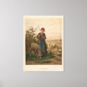 Little Bo-Peep by Bobbitt & Hopper (1867) Canvas Afdruk