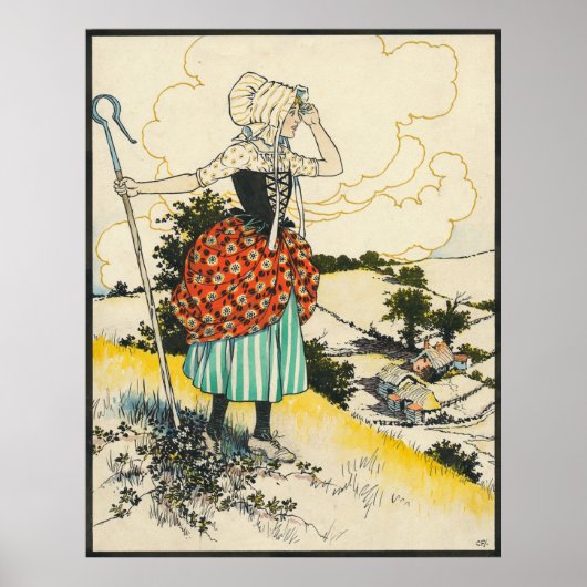 Little Bo Peep by St George and the Dragon Poster (Voorkant)