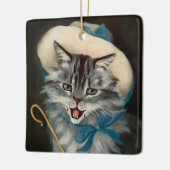 "Little Bo-Peep" Cat Art van GL Barnes Keramisch Ornament (Links)