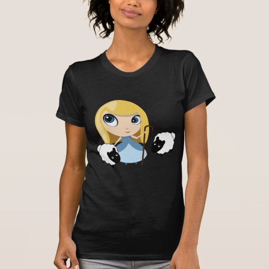 Little Bo Peep en haar Sheep T-shirt (Voorkant)