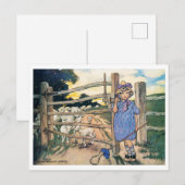 Little Bo-Peep, Jessie Willcox Smith Briefkaart (Voorkant / Achterkant)