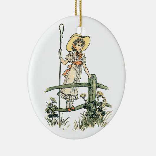 Little Bo Peep Keramisch Ornament (Rechts)