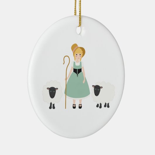 Little Bo Peep Keramisch Ornament (Rechts)