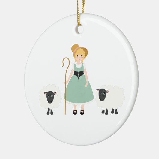 Little Bo Peep Keramisch Ornament (Links)