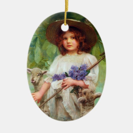 Little Bo Peep Keramisch Ornament (Voorkant)