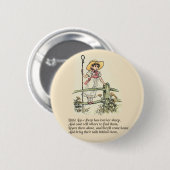 Little Bo Peep-kinderrijmpje Ronde Button 5,7 Cm (Voorkant /achterkant)