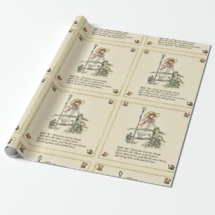 Little Bo-Peep: Klassieke Kate Greenaway-kinderkam Cadeaupapier