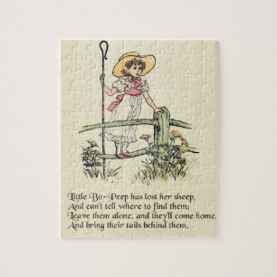 Little Bo-Peep: Klassieke Kate Greenaway-kinderkam Legpuzzel