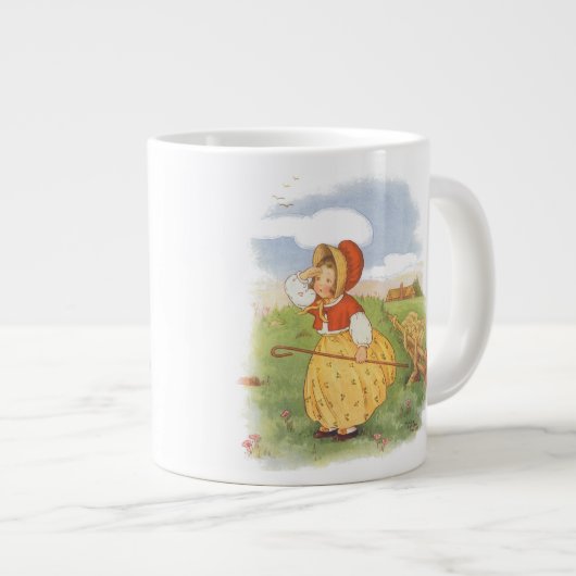  Little Bo Peep Moeder Goose Nursery Rhyme Grote Koffiekop (Voorkant rechts)