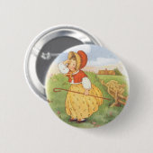  Little Bo Peep Moeder Goose Nursery Rhyme Ronde Button 5,7 Cm (Voorkant /achterkant)