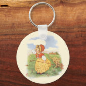  Little Bo Peep Moeder Goose Nursery Rhyme Sleutelhanger (Achterkant)