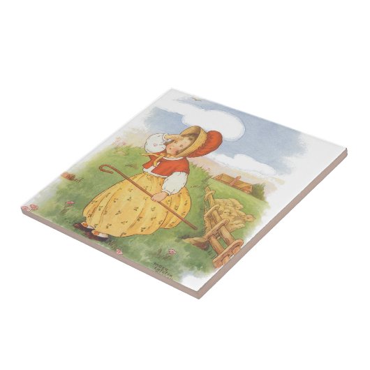  Little Bo Peep Moeder Goose Nursery Rhyme Tegeltje (Zijkant)