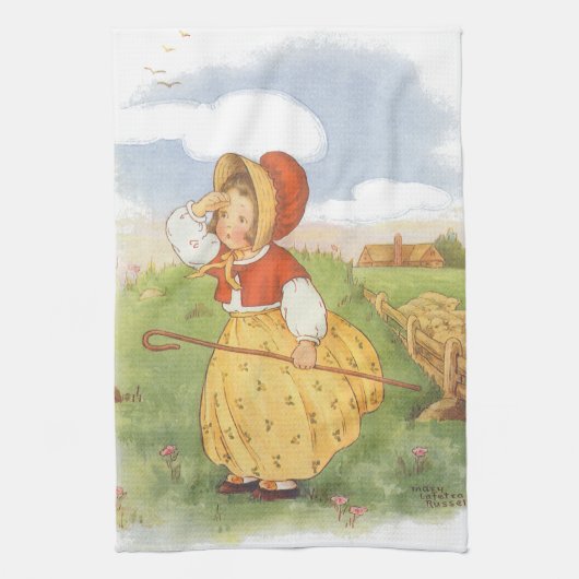  Little Bo Peep Moeder Goose Nursery Rhyme Theedoek (Verticaal)