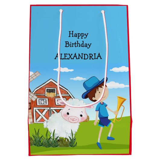 Little Bo Peep New Fun Kinder Fab Amazing Medium Cadeauzakje (Achterkant)