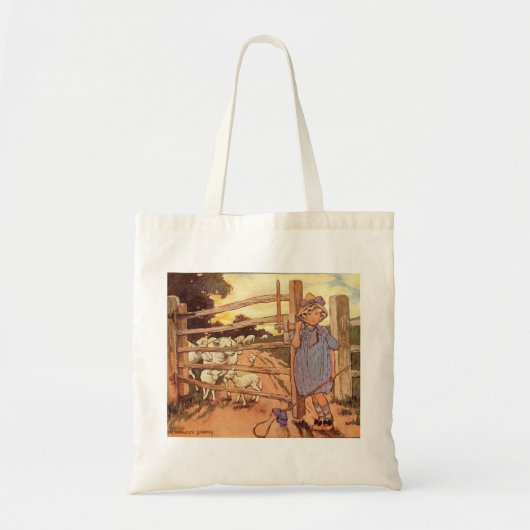Little Bo-Peep Nursery Rhyme Bag Tote Bag (Voorkant)