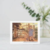 Little Bo-Peep Nursery Rhyme Briefkaart (Staand voorkant)
