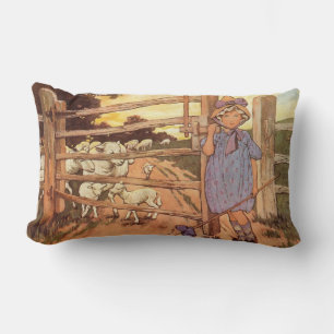 Little Bo-Peep Nursery Rhyme Lumbar Pillow Kussen